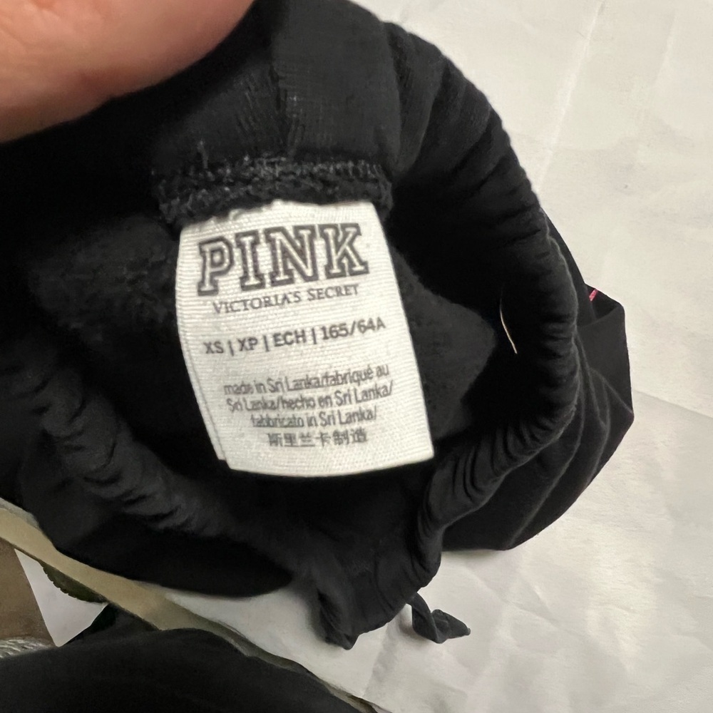 PINK Black Joggers with Colorful Lettering - Picture 3 of 3